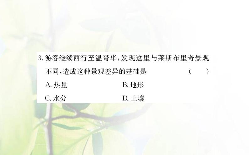 新人教版高中地理选择性必修1第五章自然环境的整体性与差异性单元素养评价课件第4页