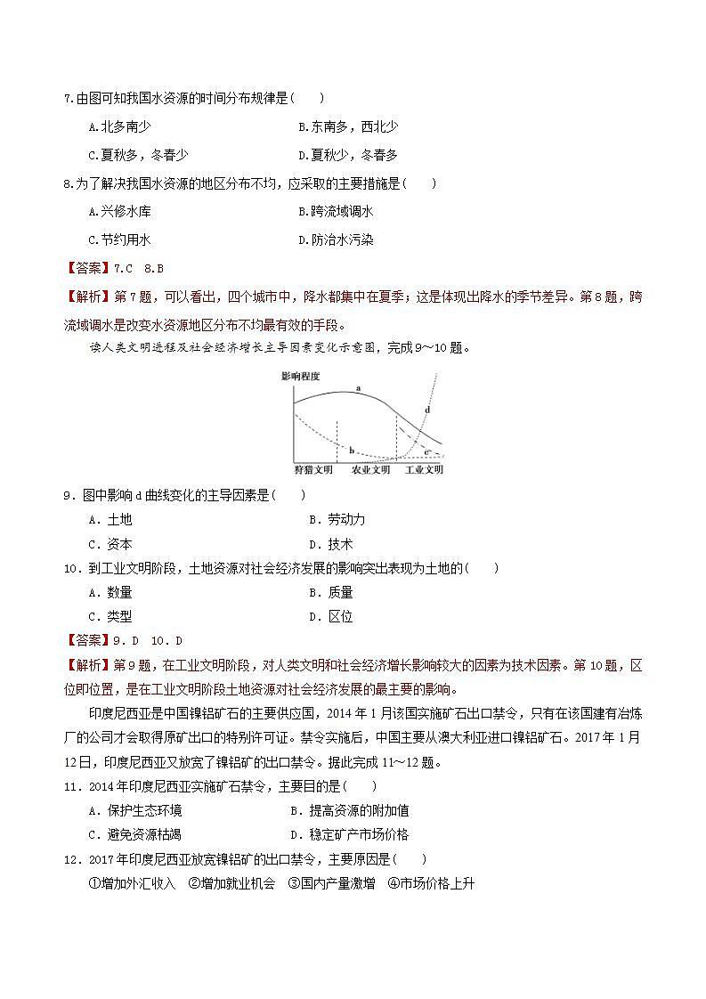 1.2自然资源及其利用 课件+精选练习03