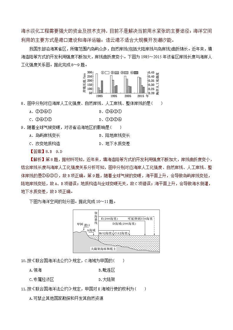 2.4海洋空间资源开发与国家安全 课件+精选练习03