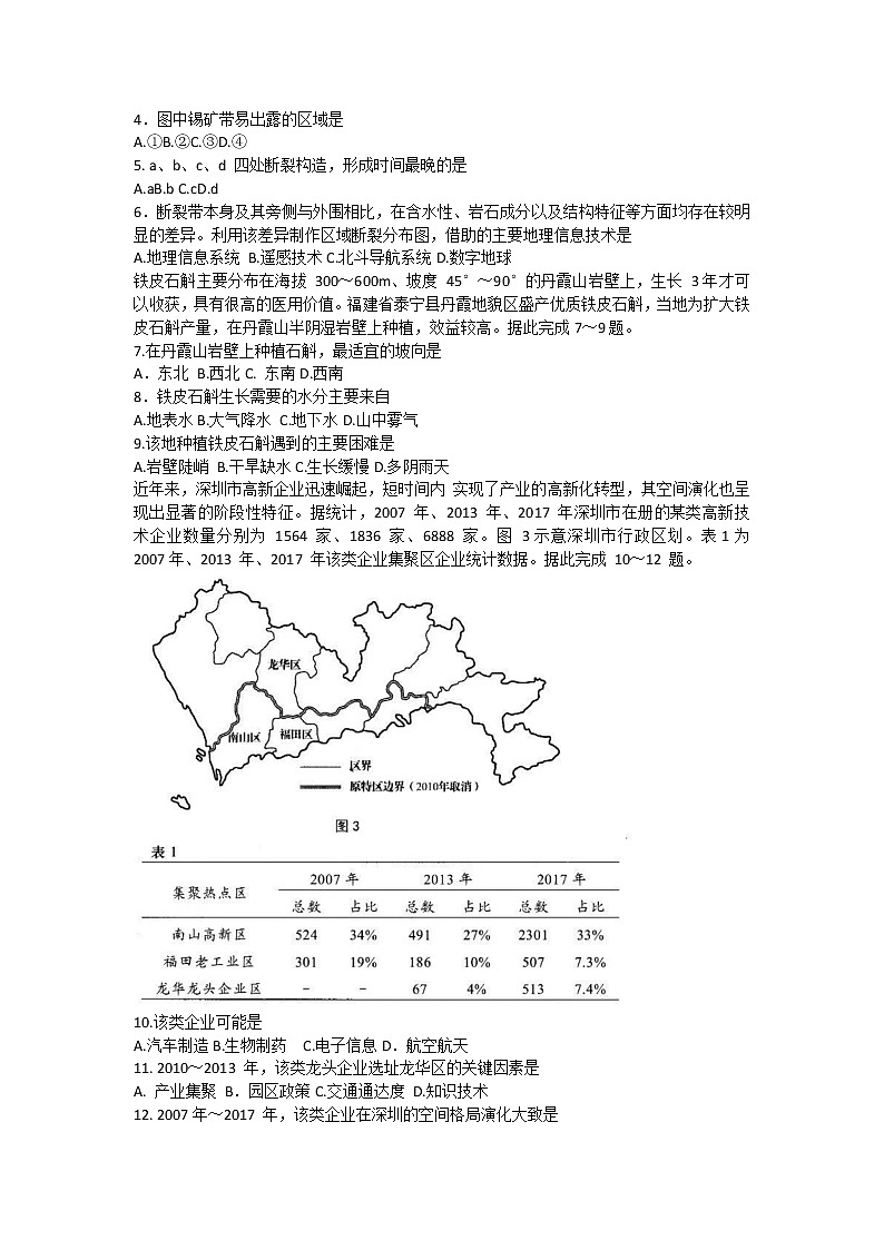 2021青岛高三下学期5月统一模拟检测（二模）地理试题含答案02
