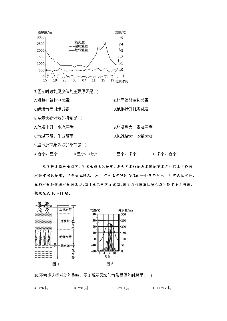 2021河北省高三下学期4月高考预测猜题卷（新高考版）地理试题含答案第3页