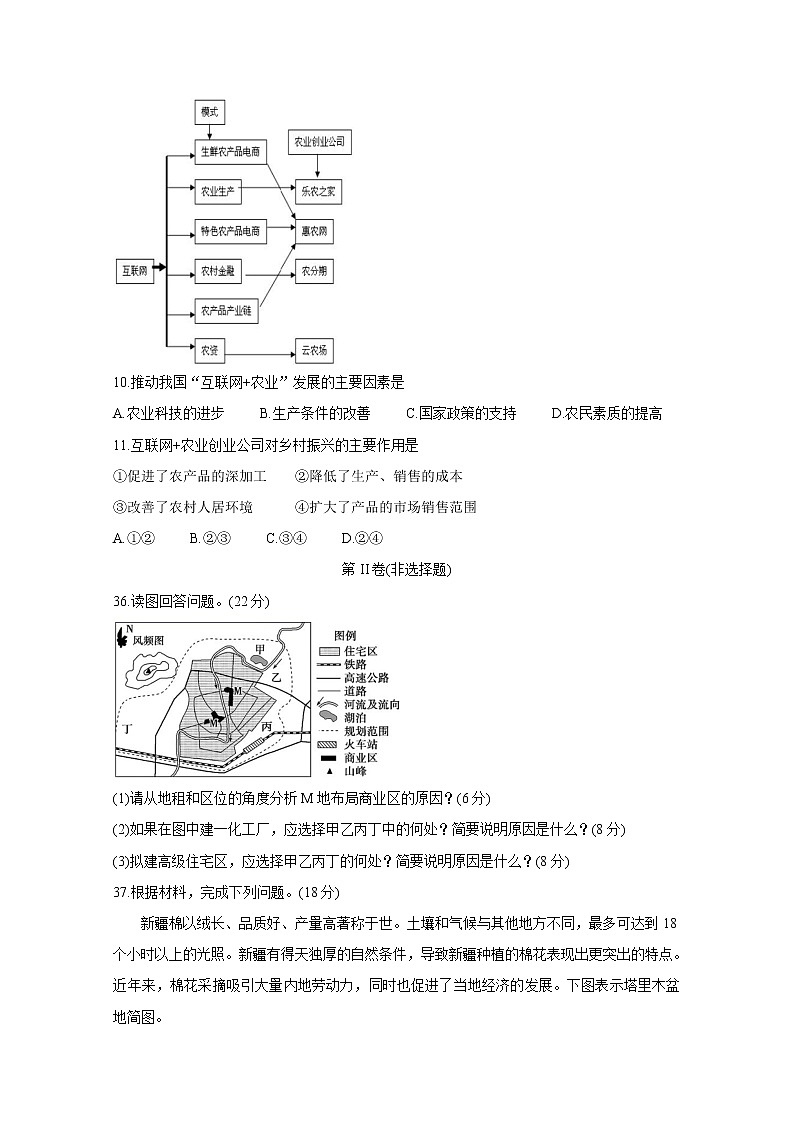 2021省玉林直六所普通高中高一下学期期中联合考试地理含答案03