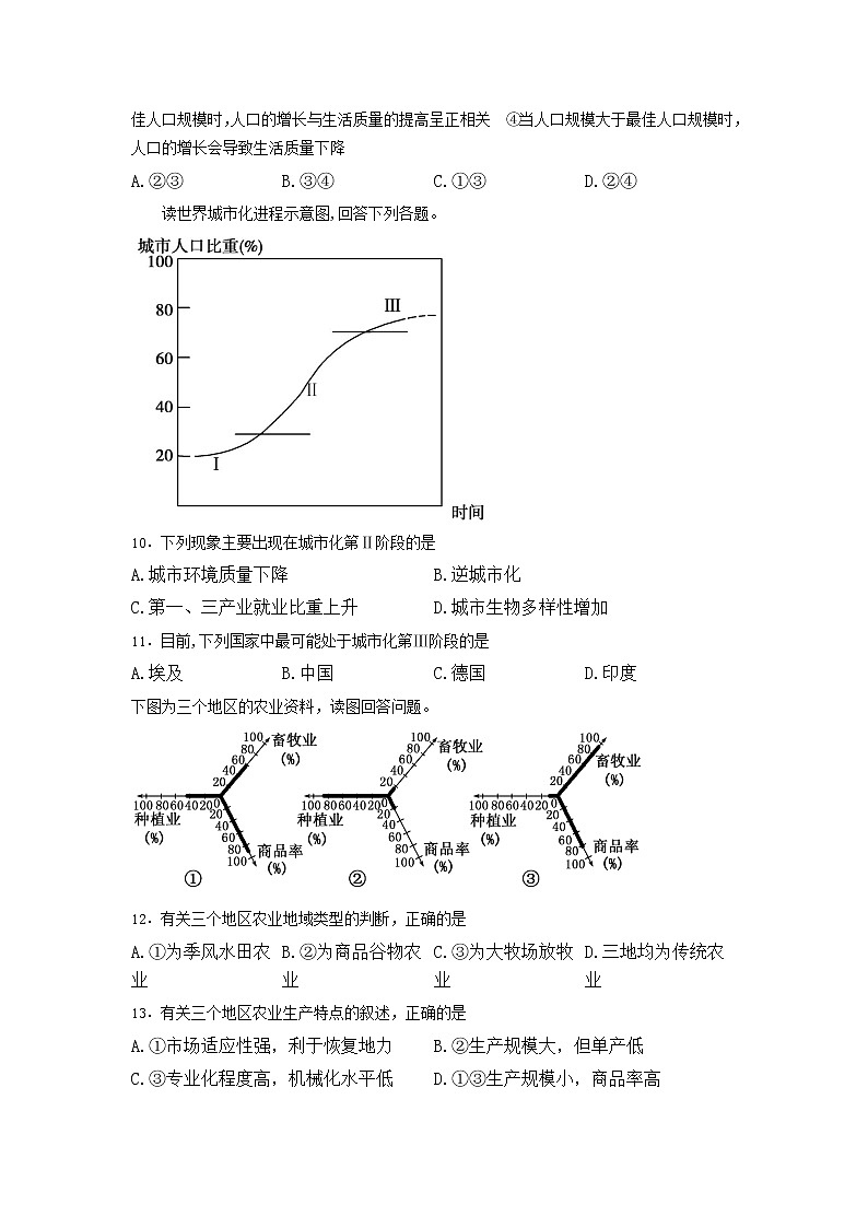 2021防城港防城中学高一下学期期中考试地理试卷含答案03