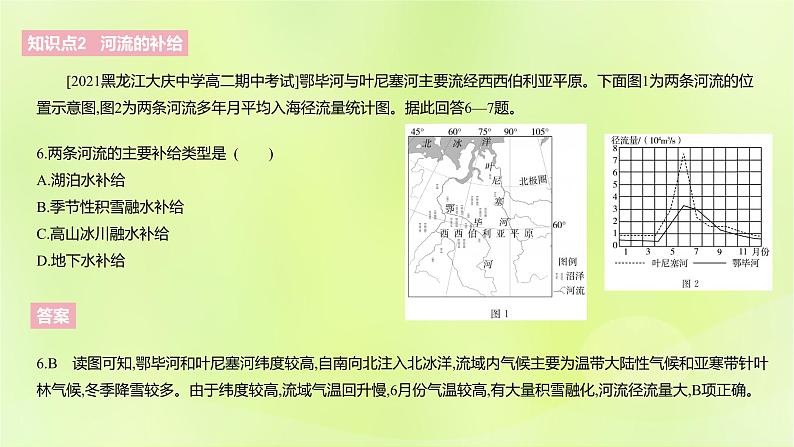 湘教版高中地理选择性必修1第四章陆地水与洋流（课时1）课件08