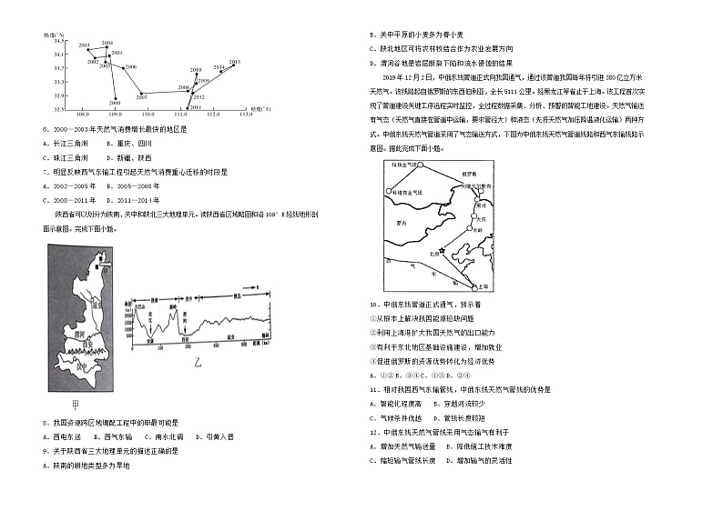 高考地理一轮单元训练第十六单元区际联系与区域协调发展（A卷）含答案02