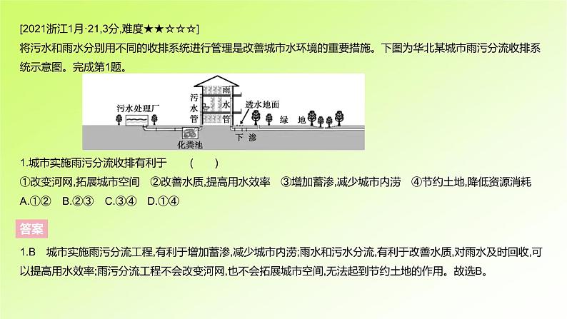 高考地理一轮复习真题精练专题四地球上的水课件03