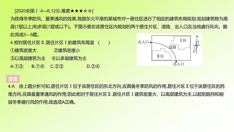 高考地理一轮复习真题精练专题九乡村和城镇课件06