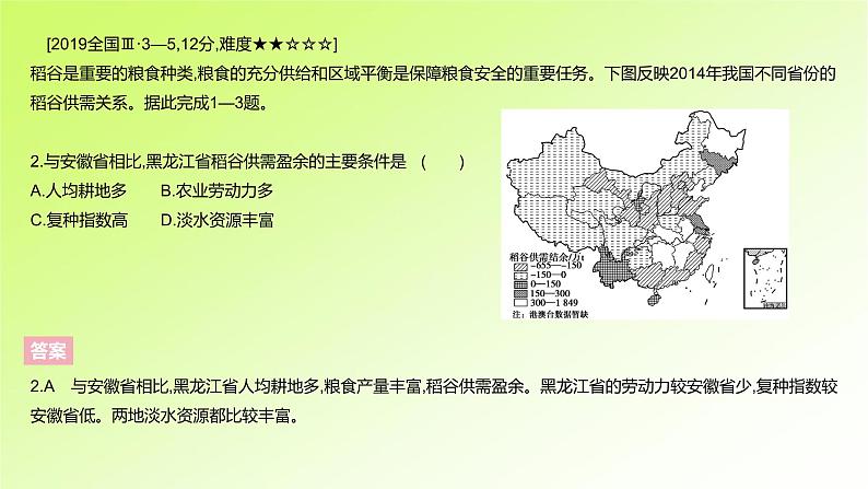 高考地理一轮复习真题精练专题十四资源、环境与国家安全课件第4页