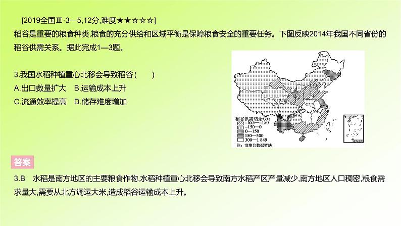 高考地理一轮复习真题精练专题十四资源、环境与国家安全课件第5页