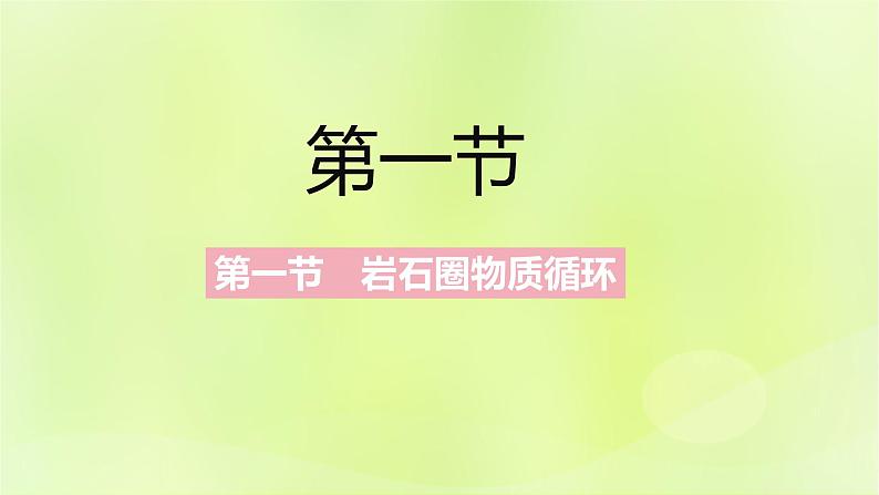 湘教版高中地理选择性必修1第二章岩石圈与地表形态（课时1）课件02