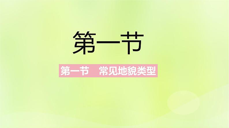 新人教版高中地理必修第一册第四章地貌（课时1）课件02