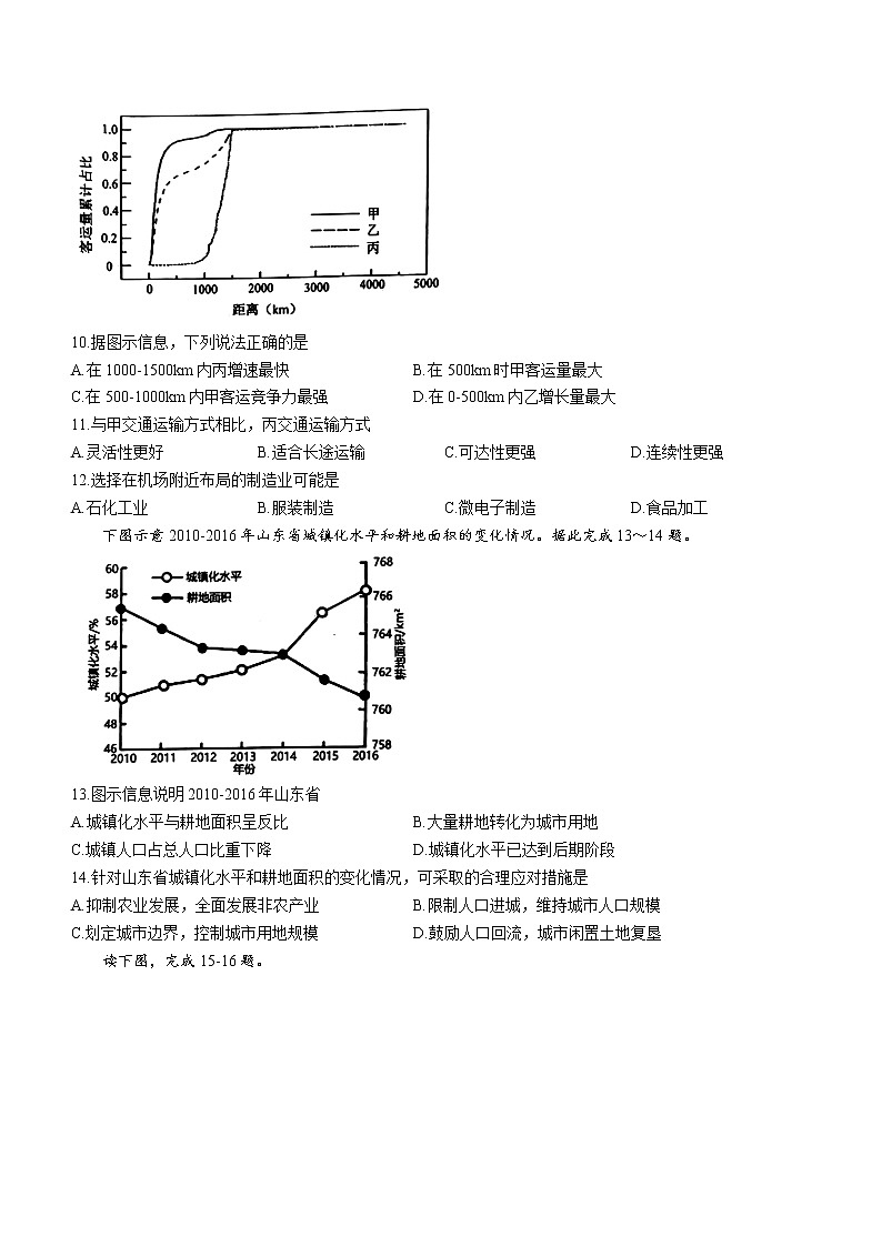 广东省东莞市2021-2022学年高一下学期期末地理试题（含答案）03