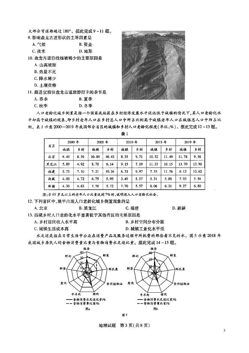 2021-2022学年河南省焦作市普通高中高二下学期期末考试地理试题PDF版含答案03