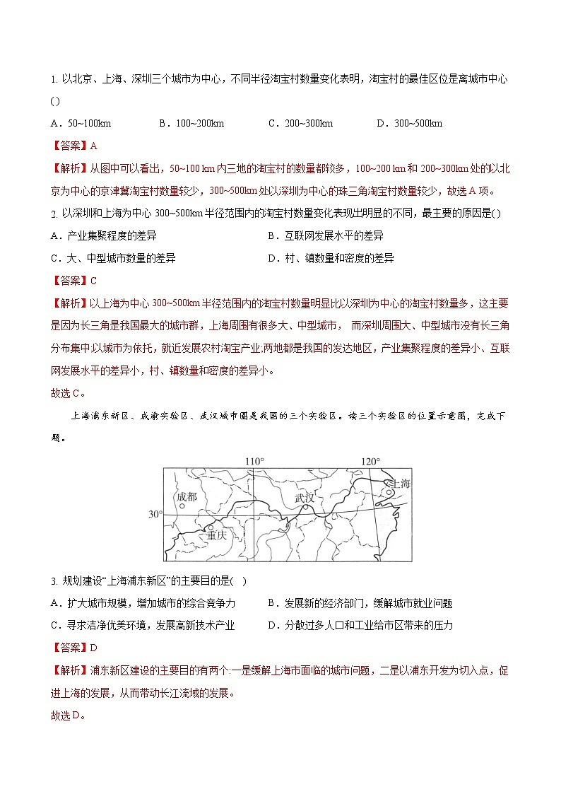2.1上海大都市的辐射功能（精品课件和练习）03
