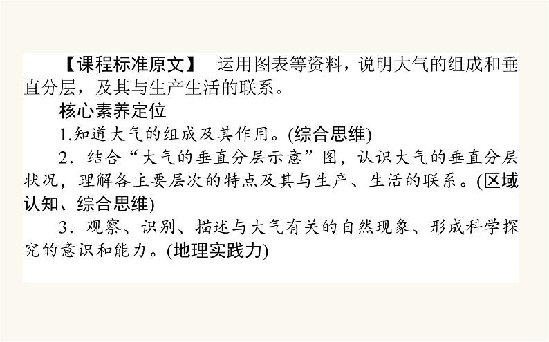 人教版高中地理必修第一册2.1大气的组成和垂直分层课件第2页