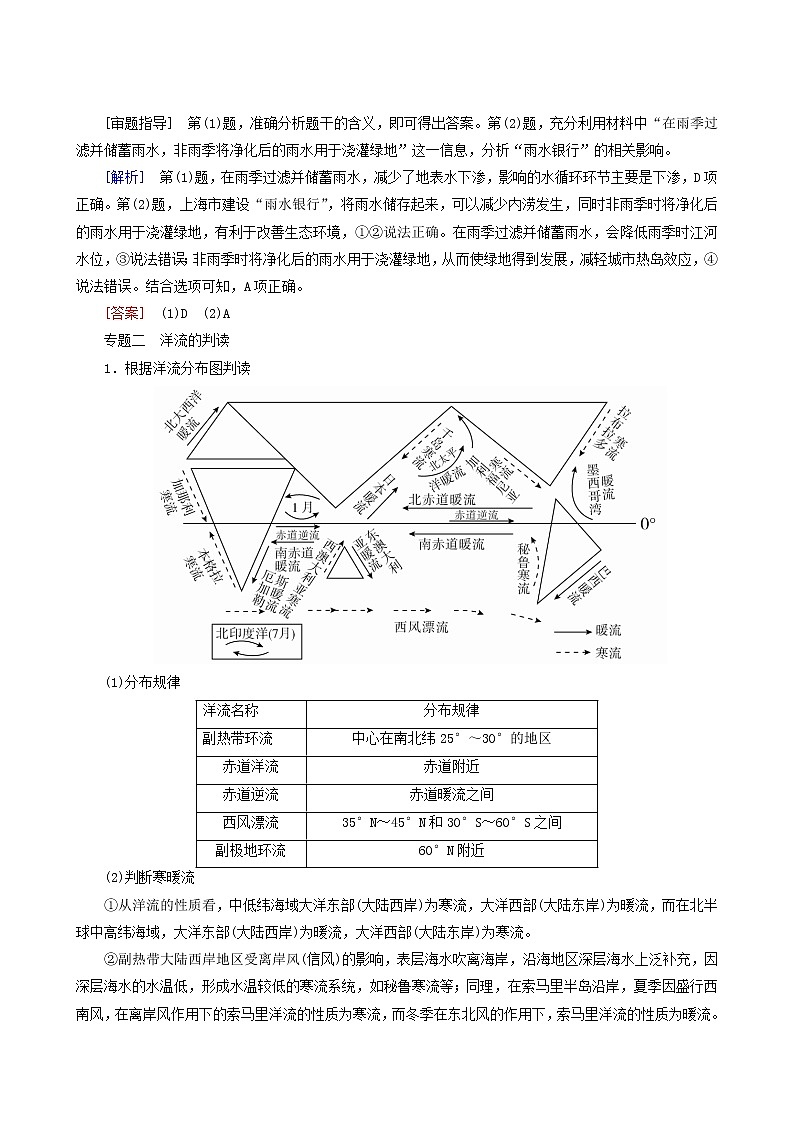 人教版高中地理必修第一册第3章地球上的水章末整合提升教案03