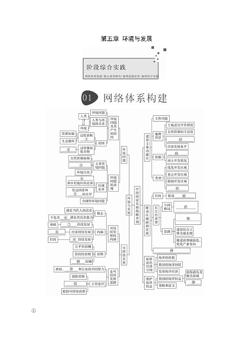 人教版高中地理必修第二册第5章环境与发展阶段综合实践教案01