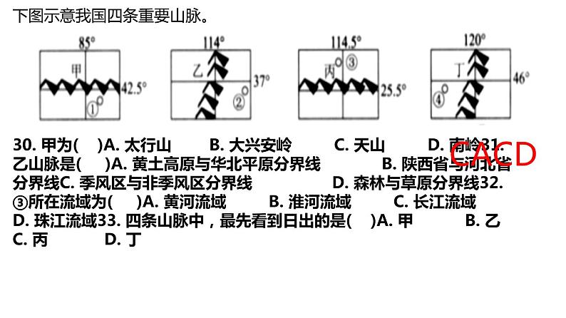 046中国自然地理概况2023届高三地理一轮总复习第三部分中国地理之地形 课件05