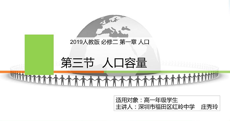 高中地理 必修二 区域资源环境承载力 人口合理容量A 人口容量 课件第1页