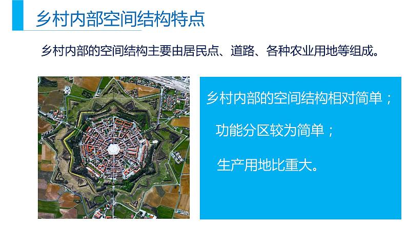 高中地理 乡村的土地利用 城镇内部空间结构A 乡村和城镇空间结构 课件07