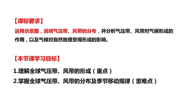 高中地理 选择性必修1 气压带和风带的形成 PPT 课件第3页