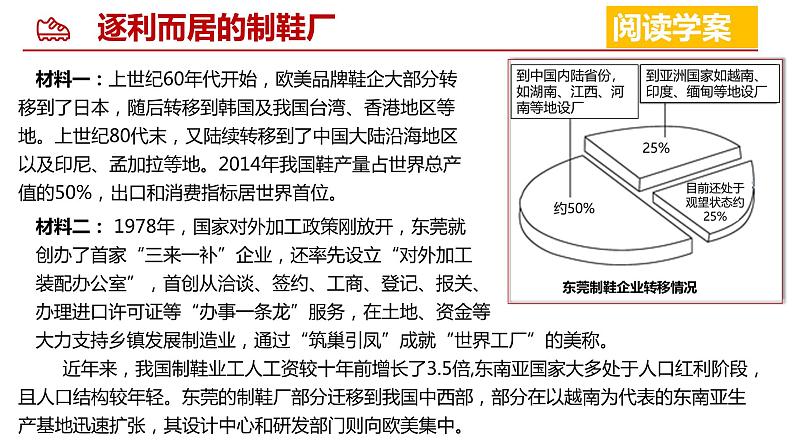 高中地理 选择性必修二 《产业转移》PPT 课件08