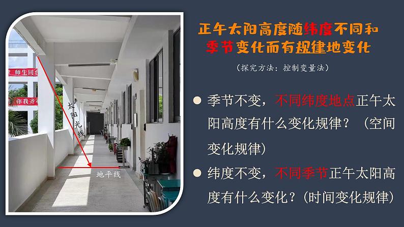 高中地理 《正午太阳高度的变化规律》PPT  课件08