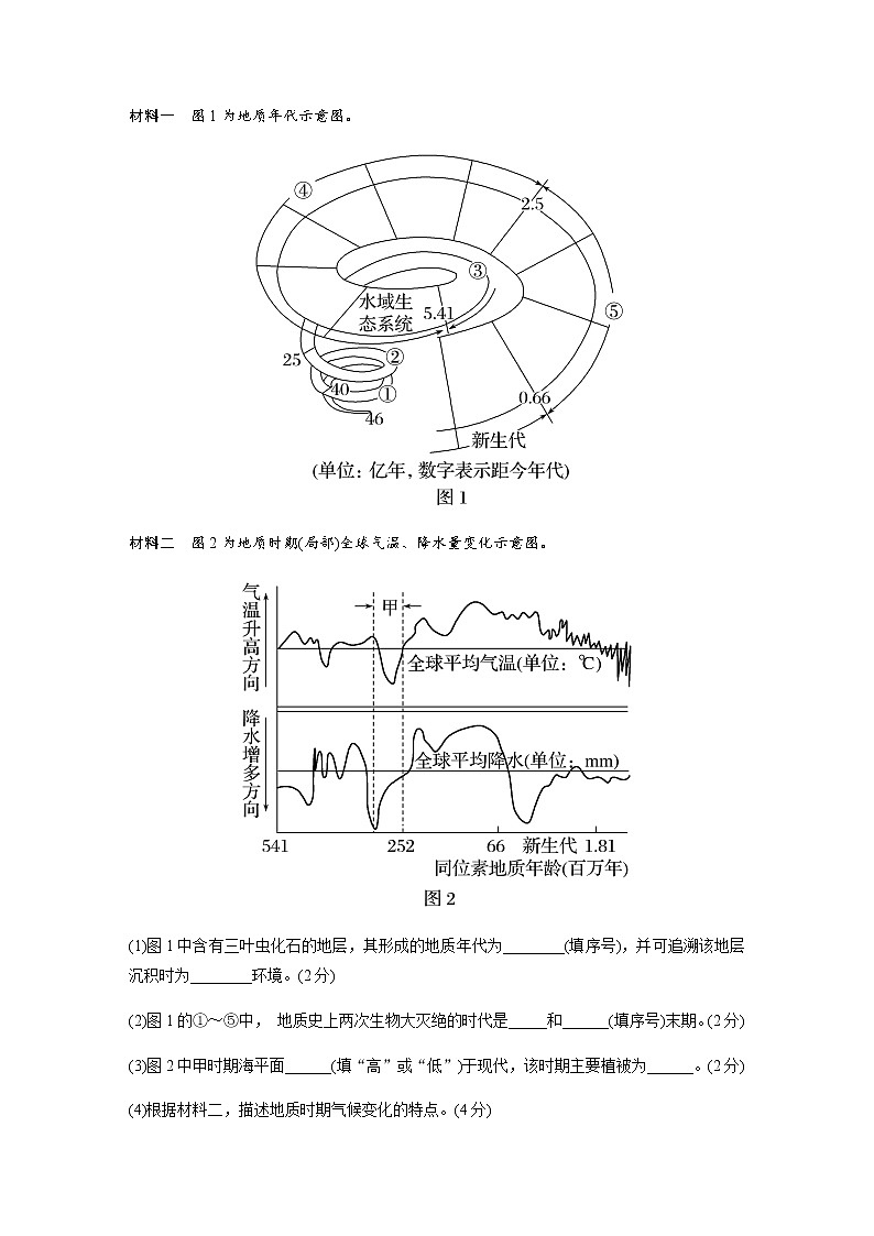 第一章　宇宙中的地球　核心素养专项练(一)（word版含解析）03