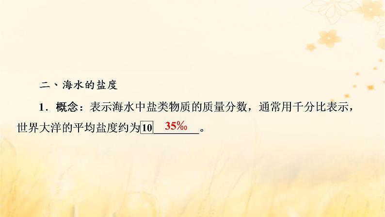 2023版高考地理一轮总复习第四章地球上的水及其运动第二节海水的性质课件07