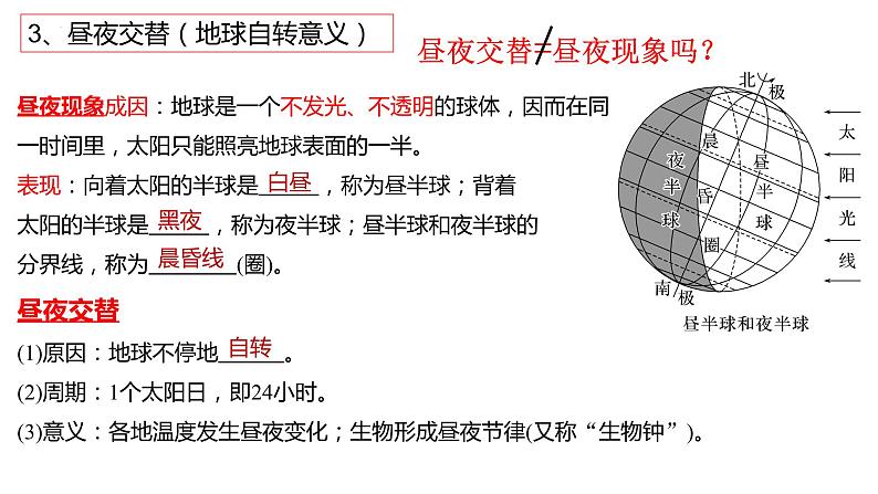 高考地理一轮复习地球的自转课件第7页