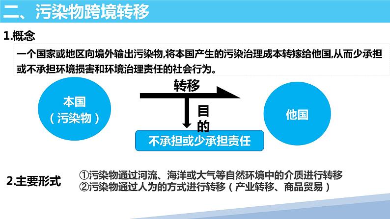 2.3污染物跨境转移与环境安全课件--高中地理鲁教版（2019）选择性必修305