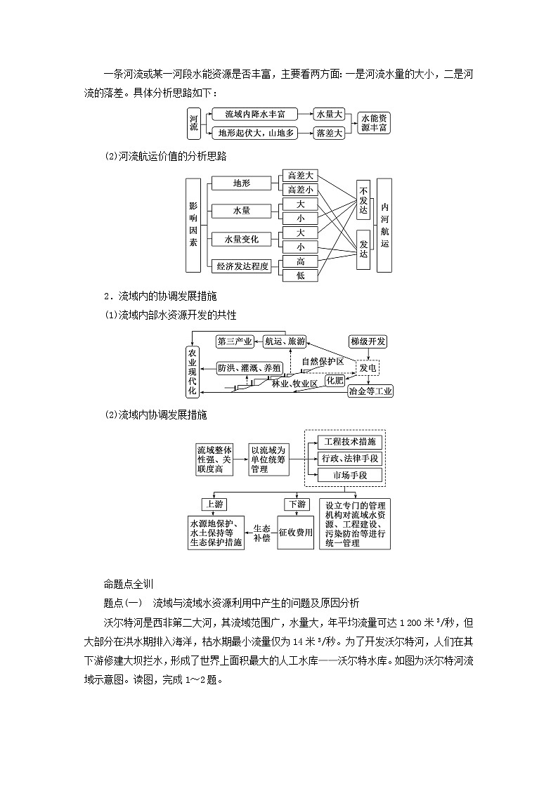 新课标2023版高考地理一轮总复习第十六章区际联系与区域协调发展第一节流域内协调发展教师用书第3页