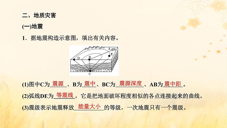 新课标2023版高考地理一轮总复习第八章自然灾害第一节常见的自然灾害课件第7页