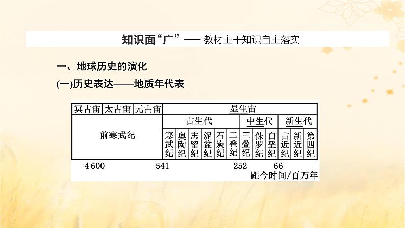 新课标2023版高考地理一轮总复习第二章宇宙中的地球第二节地球的历史与地球的圈层结构课件02