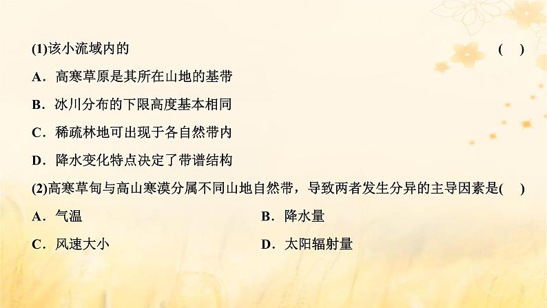 新课标2023版高考地理一轮总复习第七章植被土壤与自然环境的整体性和差异性第四节综合运用整体性差异性分析特殊地理事象创新应用课件第3页