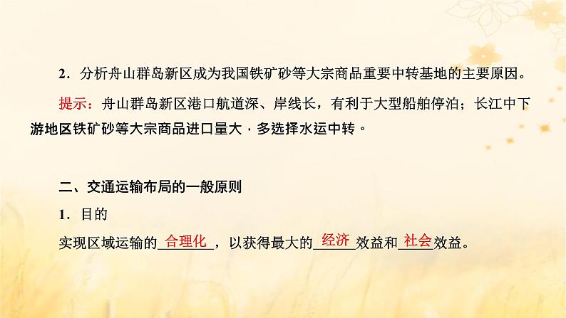 新课标2023版高考地理一轮总复习第十二章交通运输布局与区域发展第一节交通运输方式与布局课件第3页