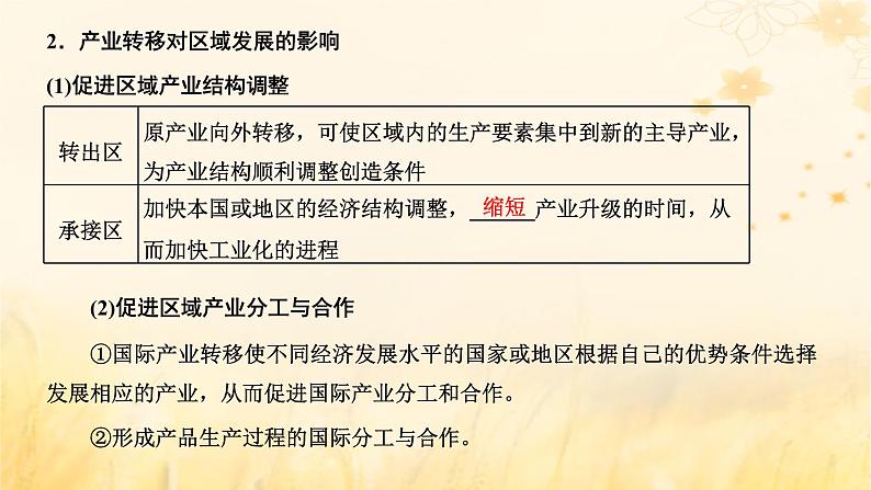 新课标2023版高考地理一轮总复习第十六章区际联系与区域协调发展第三节产业转移与国际合作课件03