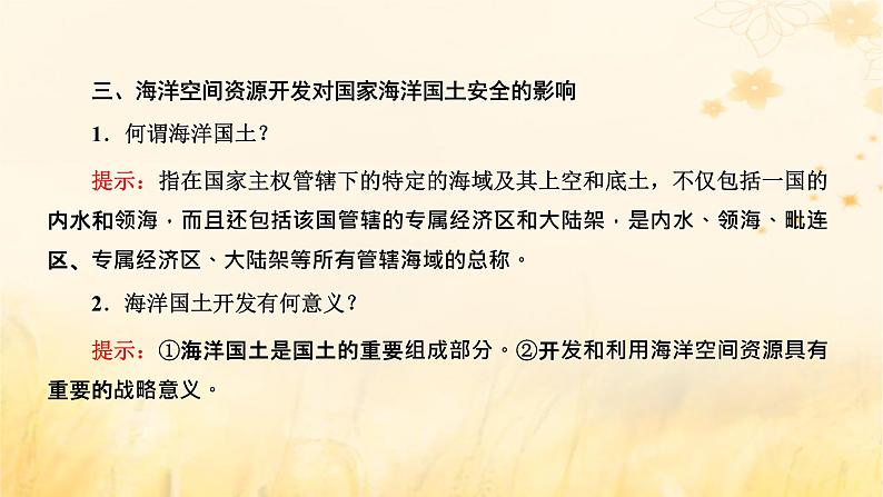 新课标2023版高考地理一轮总复习第十七章资源安全与国家安全第三节海洋空间资源开发与国家安全课件05