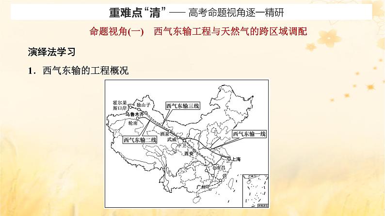 新课标2023版高考地理一轮总复习第十六章区际联系与区域协调发展第二节资源跨区域调配课件07