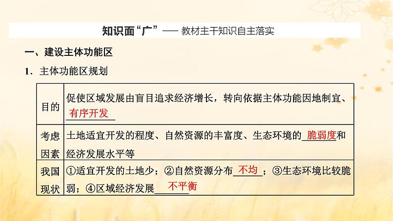 新课标2023版高考地理一轮总复习第十三章环境与发展第三节中国国家发展战略举例课件第2页