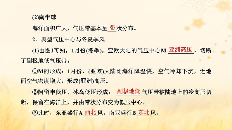 新课标2023版高考地理一轮总复习第四章大气的运动第二节气压带风带及其对气候的影响课件第7页