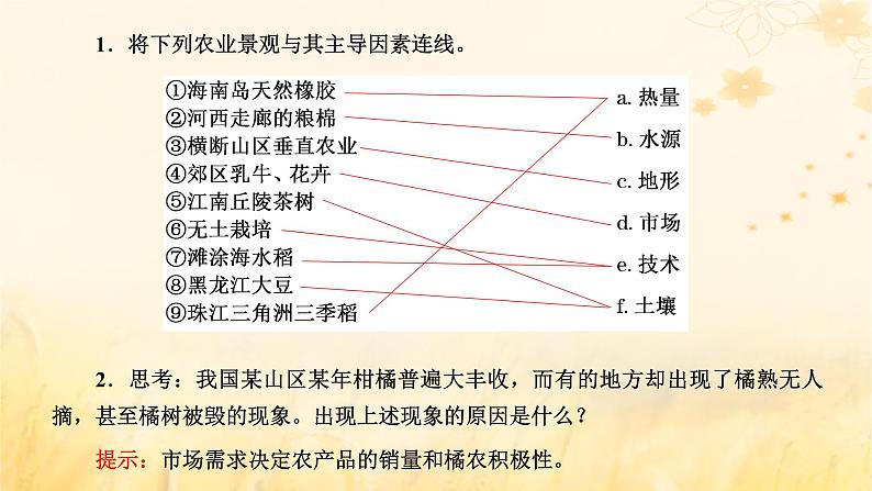 新课标2023版高考地理一轮总复习第十一章产业区位因素第一节农业区位因素及其变化课件03