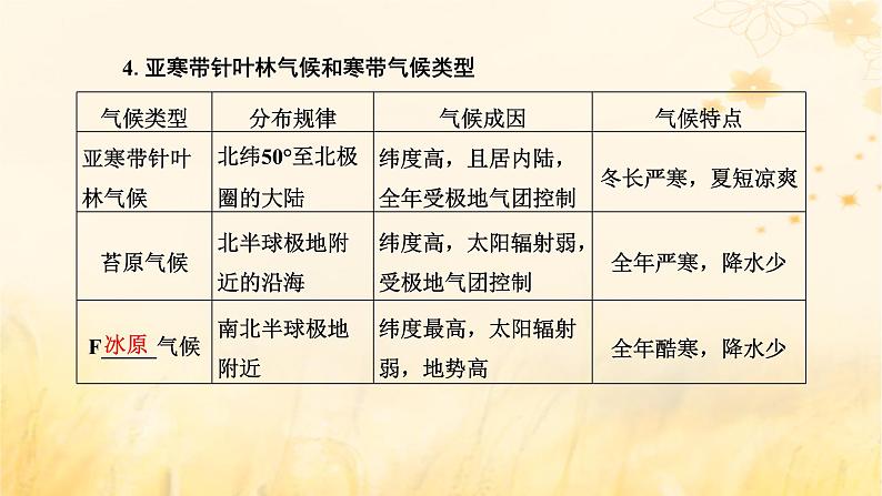 新课标2023版高考地理一轮总复习第四章大气的运动第三节气候的分布成因与特征课件第5页