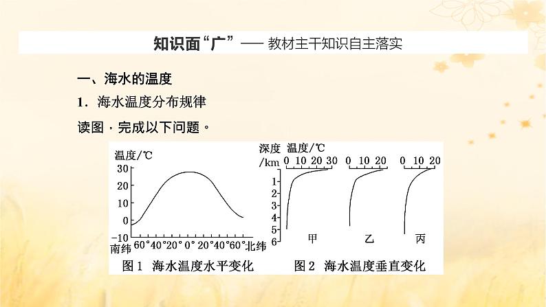 新课标2023版高考地理一轮总复习第五章地球上的水与水的运动第二节海水的性质课件02