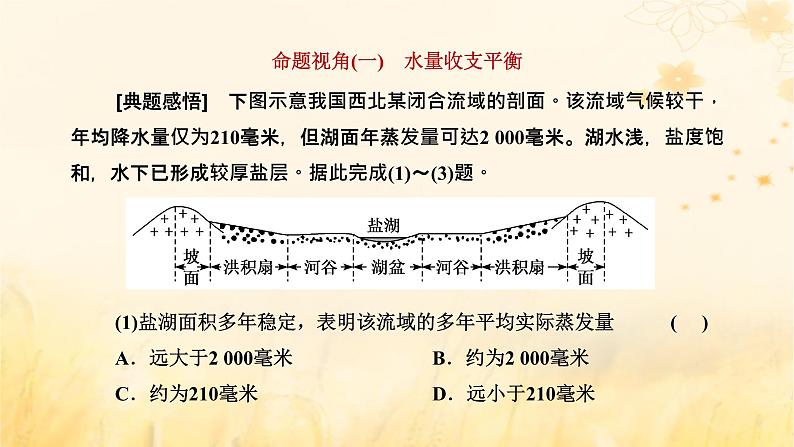 新课标2023版高考地理一轮总复习第五章地球上的水与水的运动第四节水平衡原理及其应用综合思维课件第2页