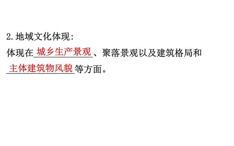 鲁教版高中地理必修第二册2.2地域文化与城乡景观课件07