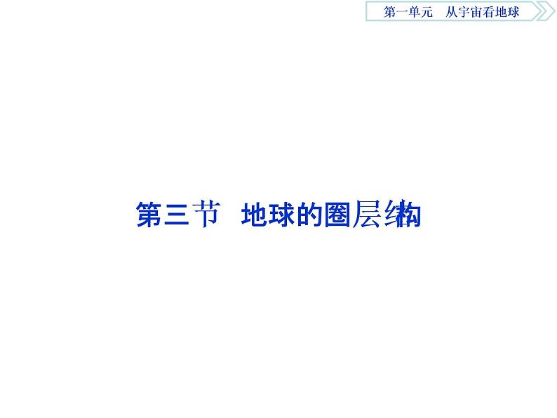 鲁教版高中地理必修第一册第1单元第3节地球的圈层结构2课件第1页