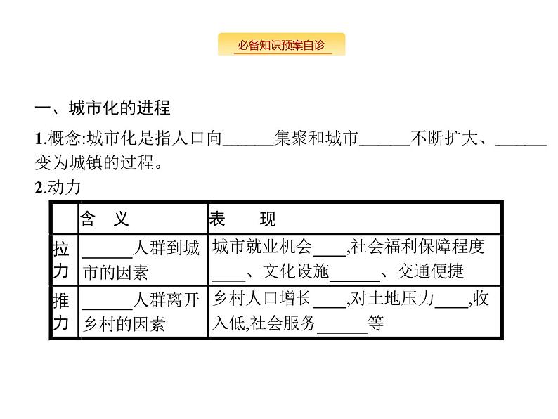 湘教版高考地理二轮复习7.2城市化课件02