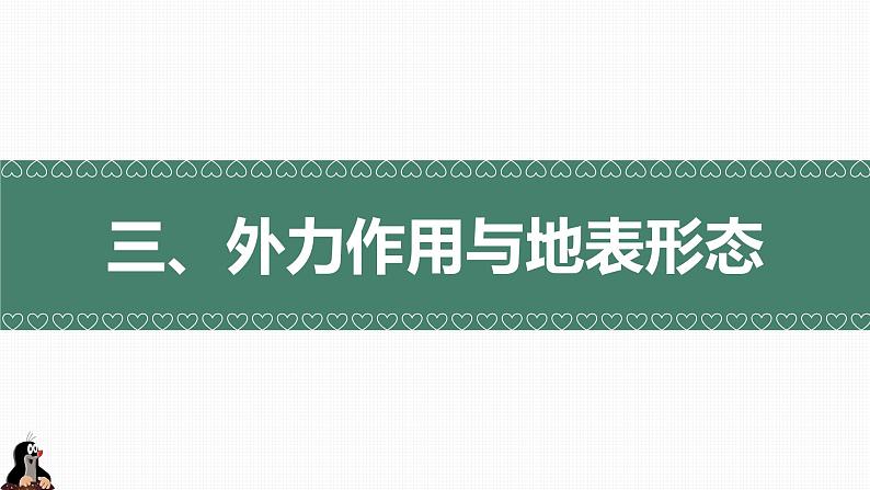 2.2地表形态的变化（外力作用与地表形态）精品课件-2022-2023学年高二地理上学期湘教版(2019)选择性必修102