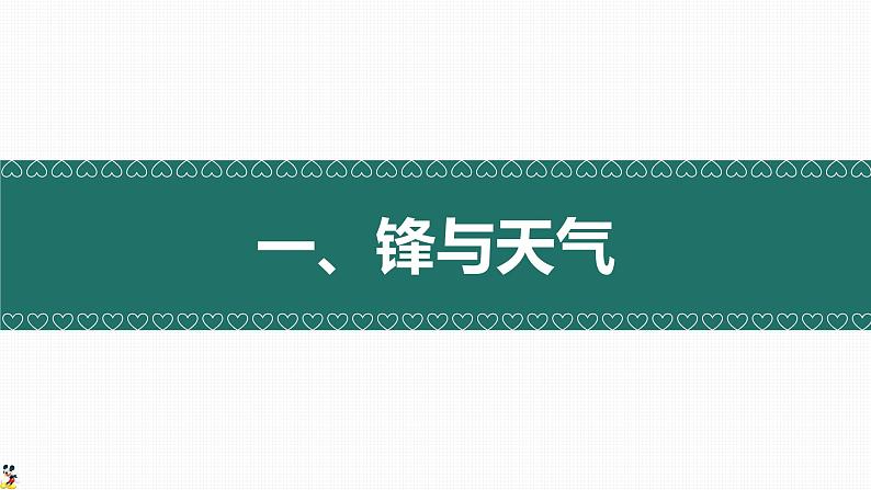 3.3 天气系统（冷锋与天气）（精品课件）-2022-2023学年高二地理上学期湘教版(2019)选择性必修103